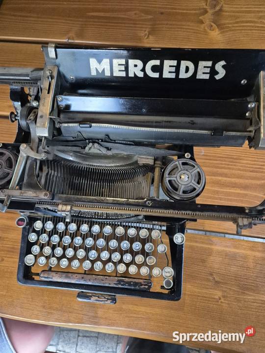 Zabytkowa maszyna do pisania Mercedes śląskie Zaborze