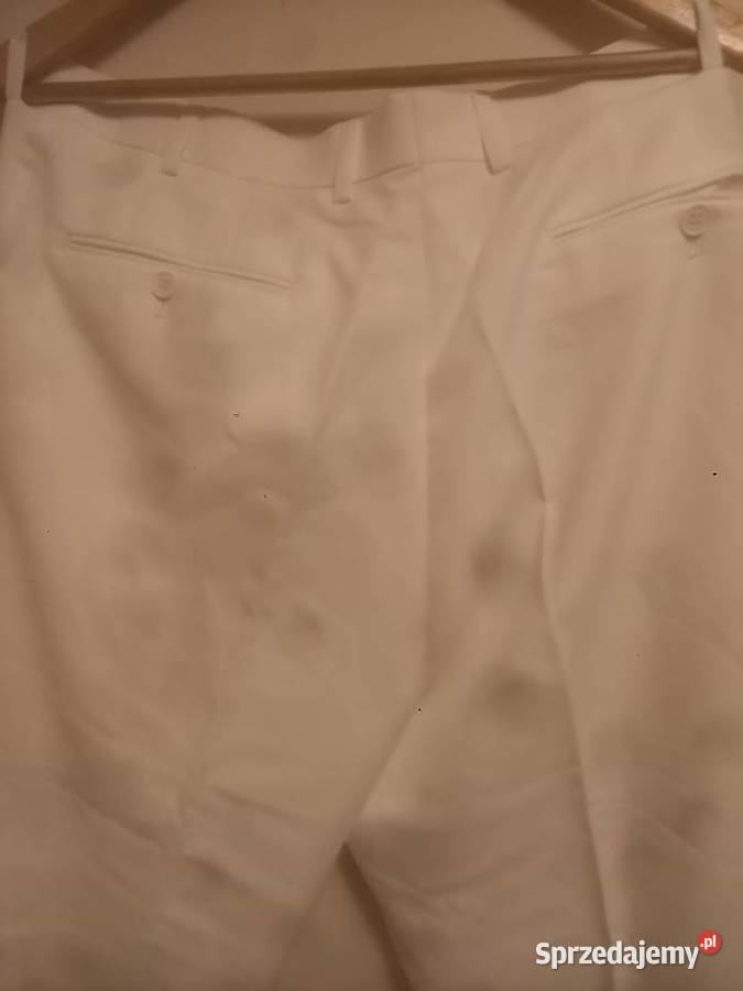 Garnitur męski biały Rozmiar XL Odzież wyjściowa Warszawa