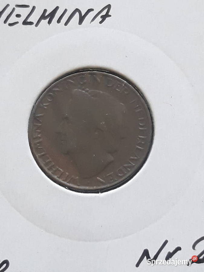 1 Cent Holandia 1948 r Wilhelmina 2 wielkopolskie Konin