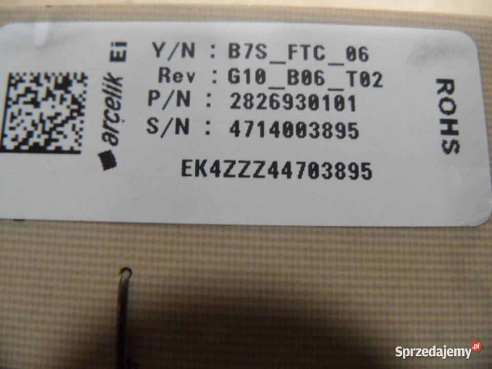 programator pralki beko WMB51032 PTY 2826930101 Radlin