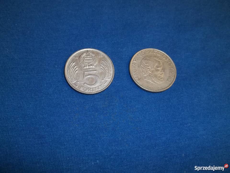 Moneta 5 forint Węgry 2 monety numizmatyka Łódź