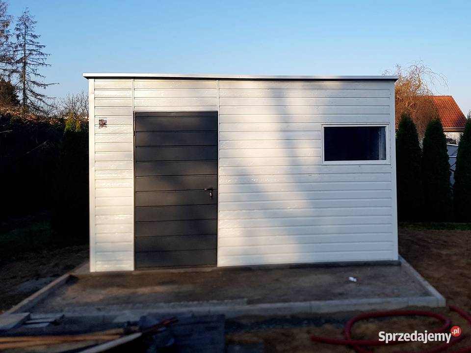 Domek ogrodowy 43m białyciemny grafitowy matowy Zgierz