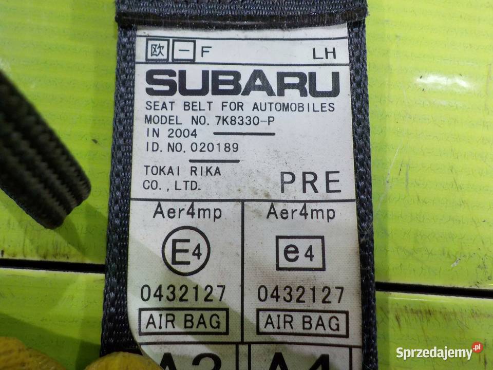 LEGACY OUTBACK III pas bezpieczenstwa lewy przod Suków