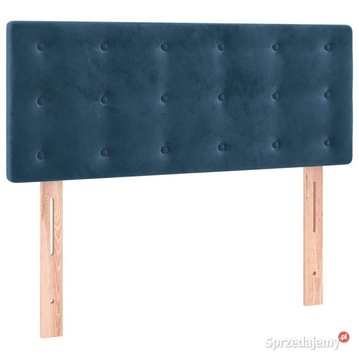 Łóżko Kontynentalne z Materacem Niebieski 93cm sprzedam