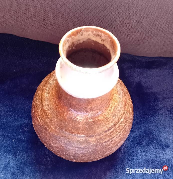 Wazon Fat Lava Strehla DDR Sygnowany 1443 Koźminek sprzedam