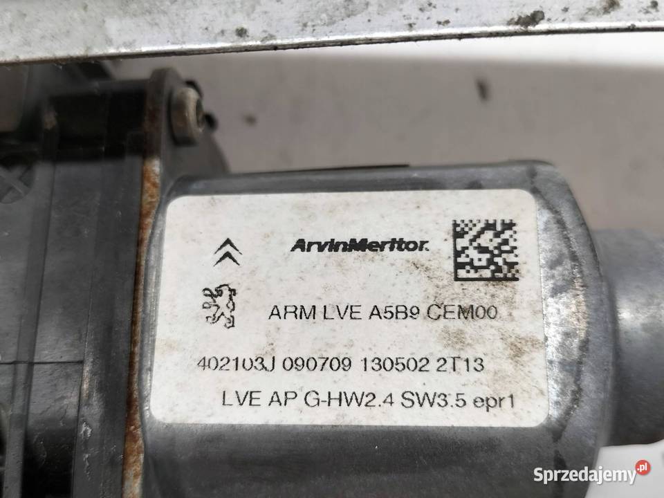 MECHANIZM SZYBY LEWY PRZÓD EUROPA Citroen osobowe świętokrzyskie