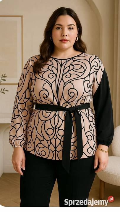 Bluzka Damska tunika asymetria 42 biust 114 Pątnów sprzedam