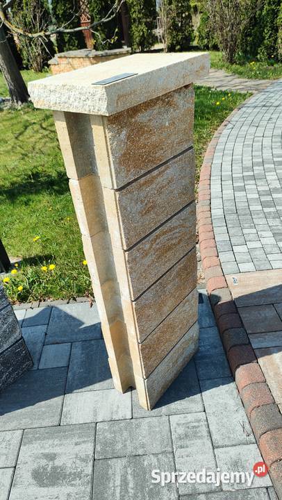 Pustak ogrodzeniowy ogrodzenie łupane bloczek Kraków