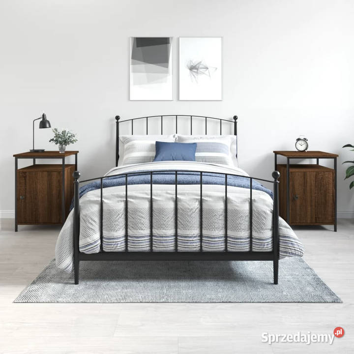 Szafki nocne 2 brązowy dąb 40x42x60 WM825872 Warszawa sprzedam