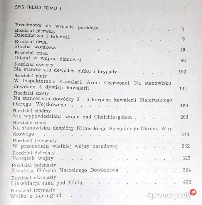 Wspomnienia i refleksje Tom 1 Gieorgij Żukow lubelskie Chełm sprzedam