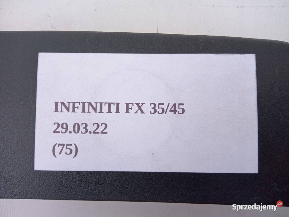 KRATKA WENTYLACYJNA PODSZYBIA INFINITI FX35 FX45 osobowe wielkopolskie Nowy Tomyśl