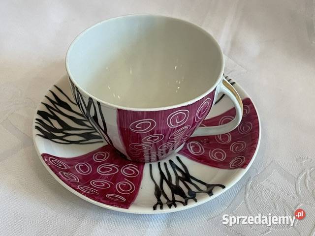 Filiżanka ze spodkiem Ćmielów fason Kajtek małopolskie Kraków sprzedam