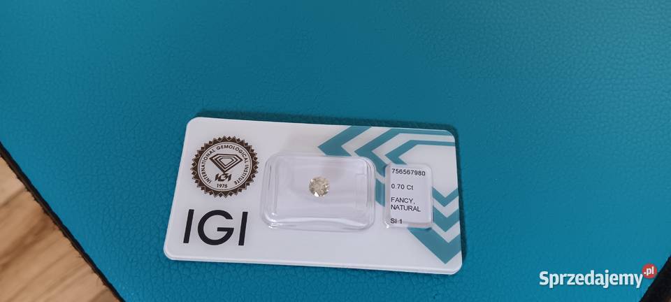 DIAMENT NATURALNY IGI – 0.70 CT | FANCY GREEN YELLOW