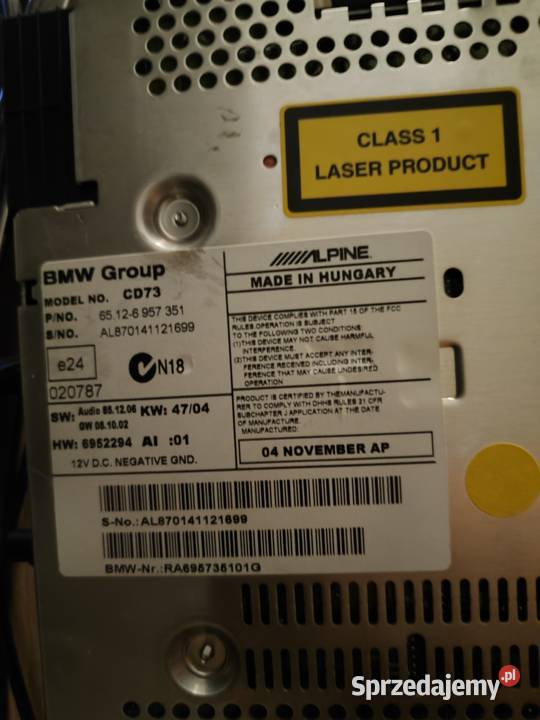 Dwa radia BMW E87 Rok produkcji 2004 Białystok