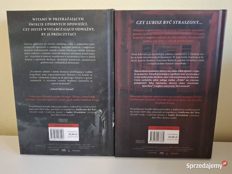 Zestaw 2 książek Upiorne opowieści zmroku Kamienna Góra sprzedam