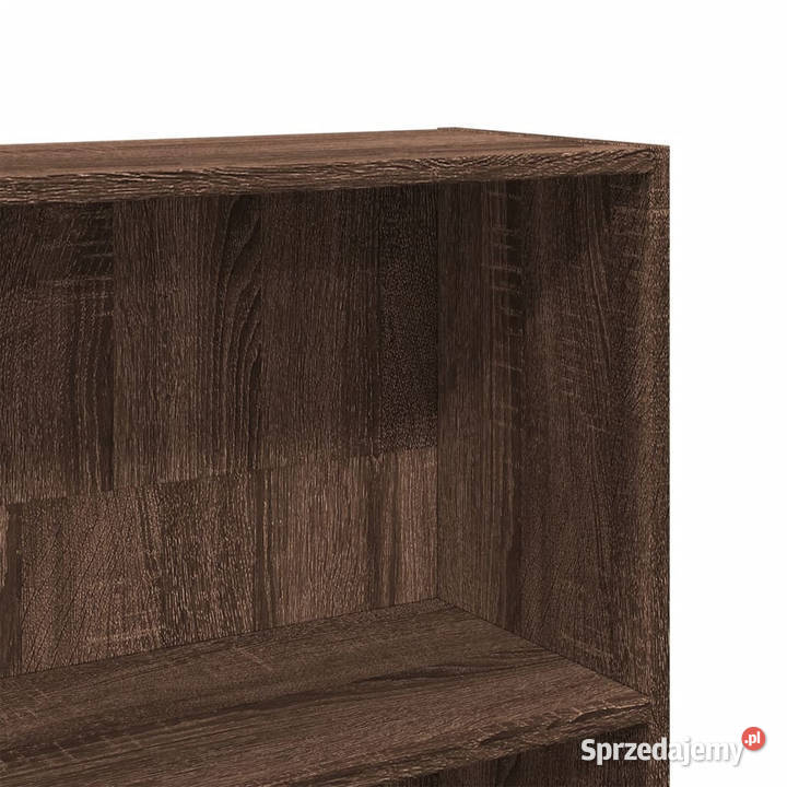 Regał brązowy dąb 80x24x143 materiał Warszawa