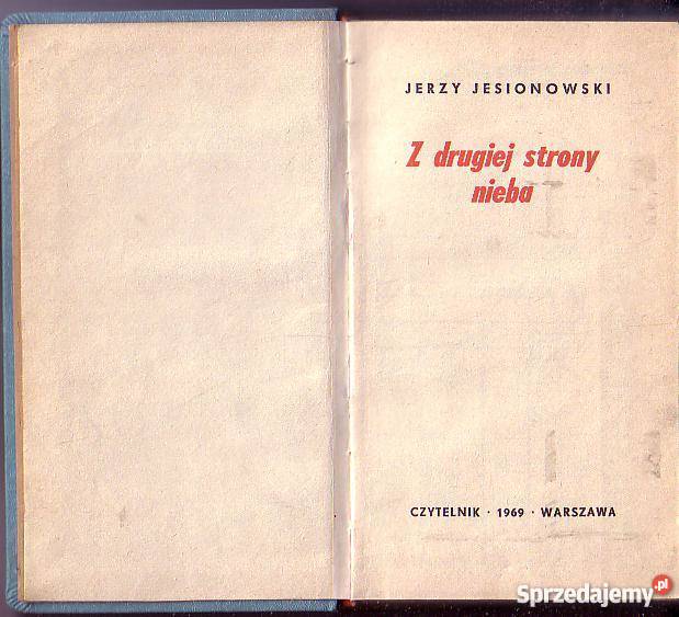 9782 Z DRUGIEJ STRONY NIEBA JERZY JESIONOWSKI Czyrna