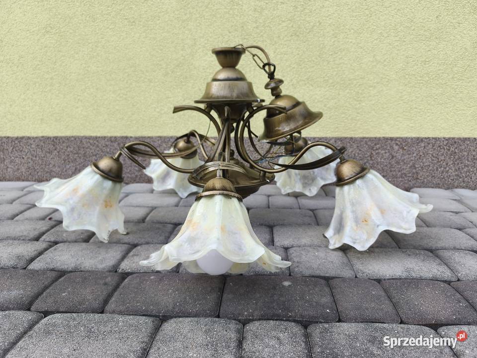 Żyrandol Tulipan 5x Lampa wisząca MADE IN POLAND Dębica