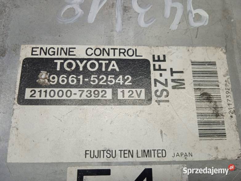 STEROWNIK SILNIKA 2110007392 TOYOTA YARIS 10 B