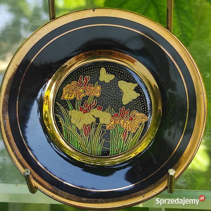 The Art of ChokinJAPOŃSKIE CLOISONN złocony 24 Porcelana i szkło Pabianice