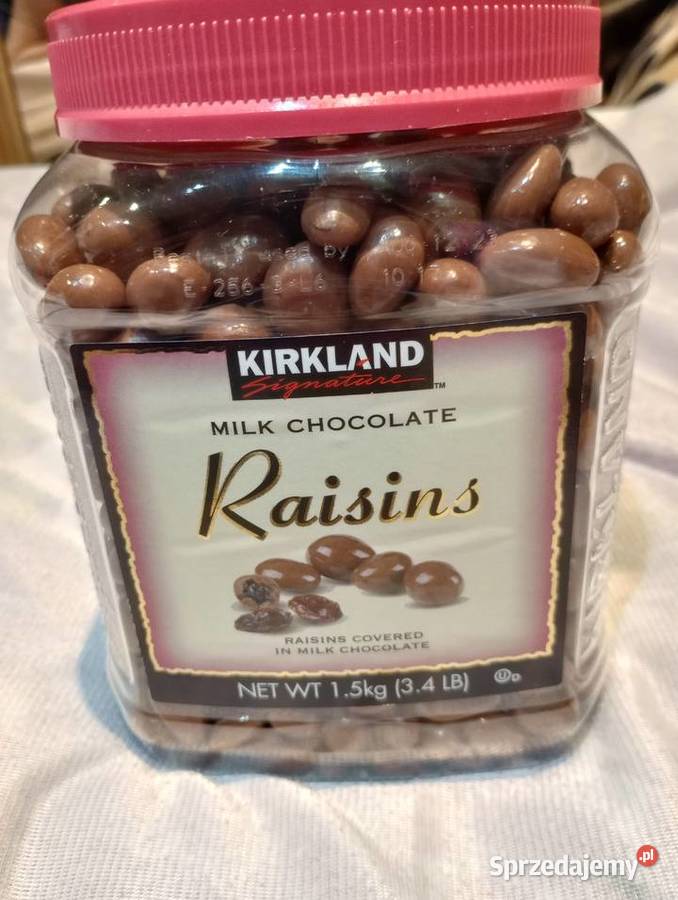 Kirkland Raisins rodzynki w mlecznej czekoladzie dolnośląskie Wrocław