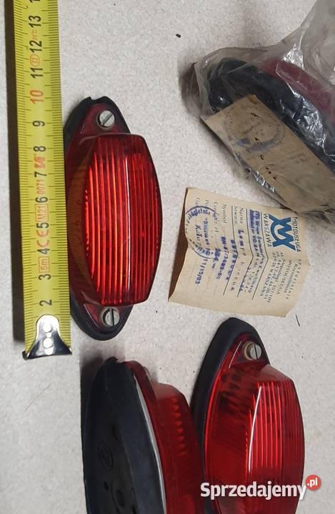 Nowe zabytkowe lampy obrysowe PRL Oświetlenie sprzedam
