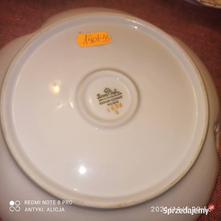 Paterka Rosenthal Moliere Kronach Germany Syg z Gdańsk