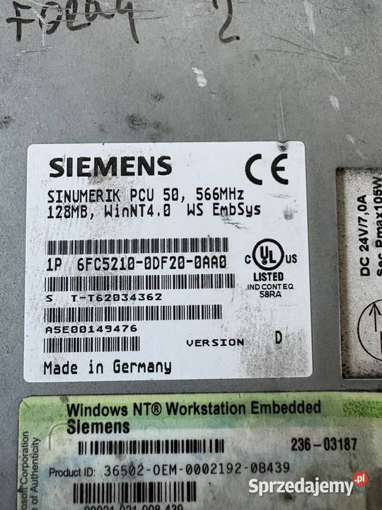 Siemens 6FC52100DF200AA0 6FC52030AF020AA1 Warszawa