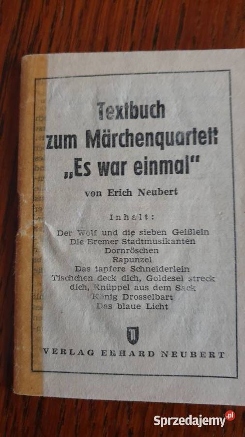 Niemiecka gra karciana wyd Verlag Erhard Neubert Poznań