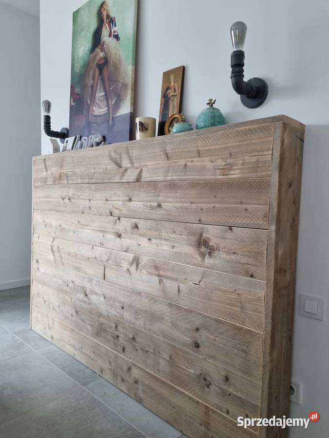 zagłówek do łóżka 2osob z desek rusztowania Bydgoszcz