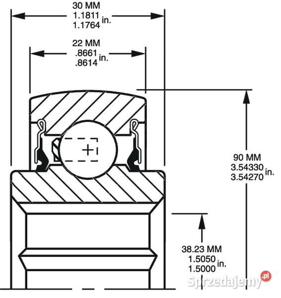 Łożysko kulkowe 210RRB6 Do maszyn uprawowych sprzedam