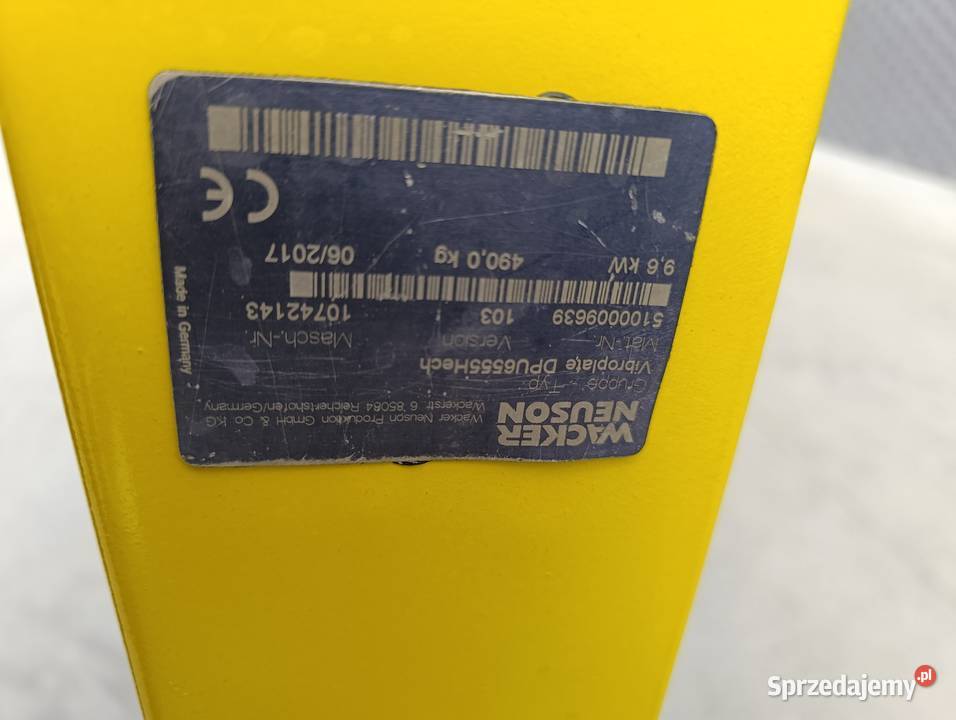 Zagęszczarka Wacker Neuson DPU 6555 Husqvarna nie Pozostałe Dunkowa sprzedam