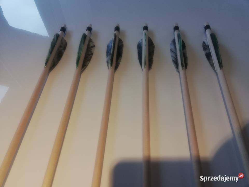 Strzały drewniane tradycyjne naturalne pióra Nowy Sącz