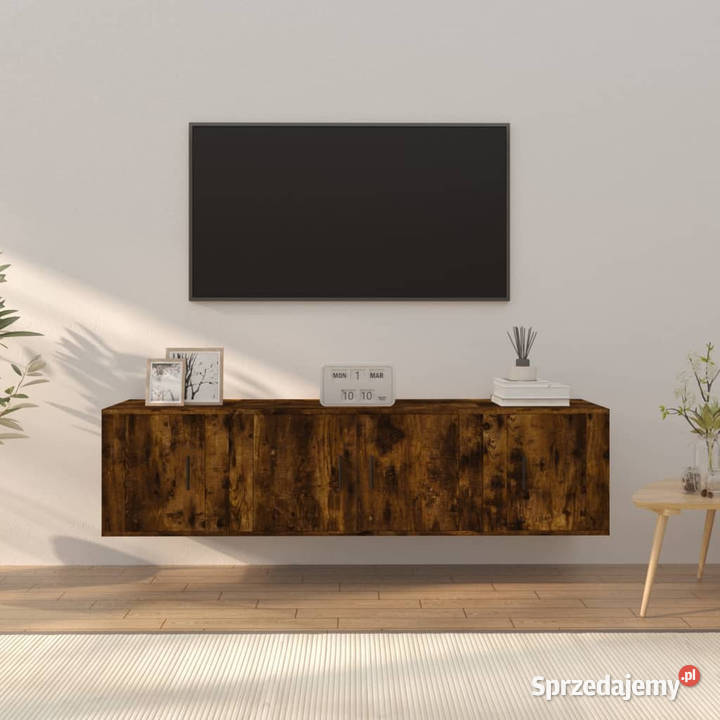 Zestaw 3 szafek TV przydymiony dąb materiał Warszawa sprzedam