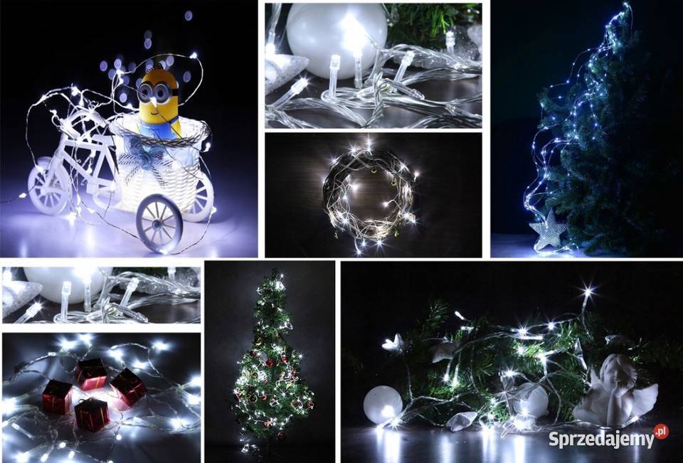 LAMPKI DRUCIKI 500 LED CHOINKOWE BIAŁE ŚWIATŁO Warszawa sprzedam