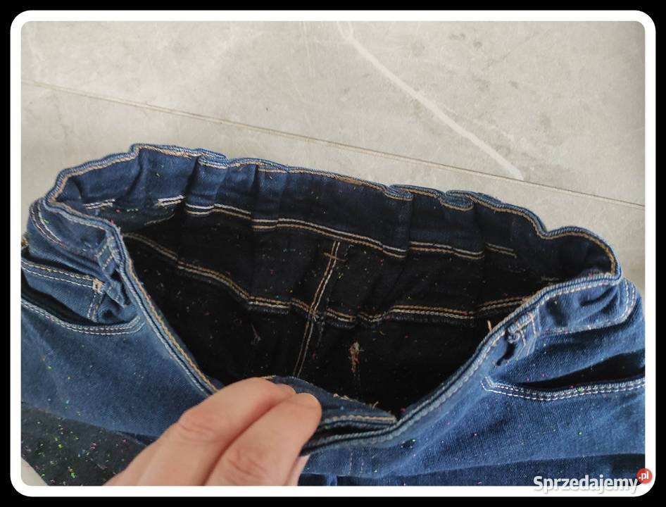 2 pary Spodenki jeansowe szorty 34 XS granatowe Płock
