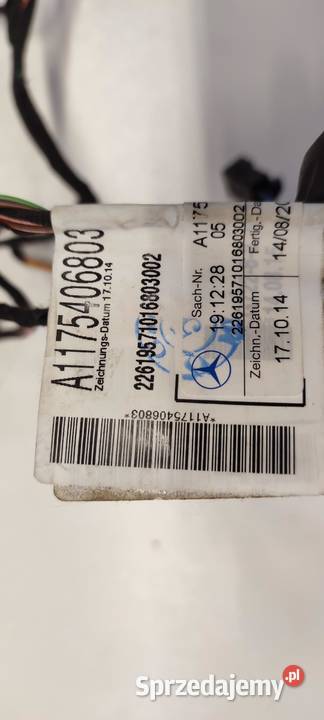 MERCEDES X117 CLA WIĄZKA DRZWI PRZÓD A1175406803 sprzedam