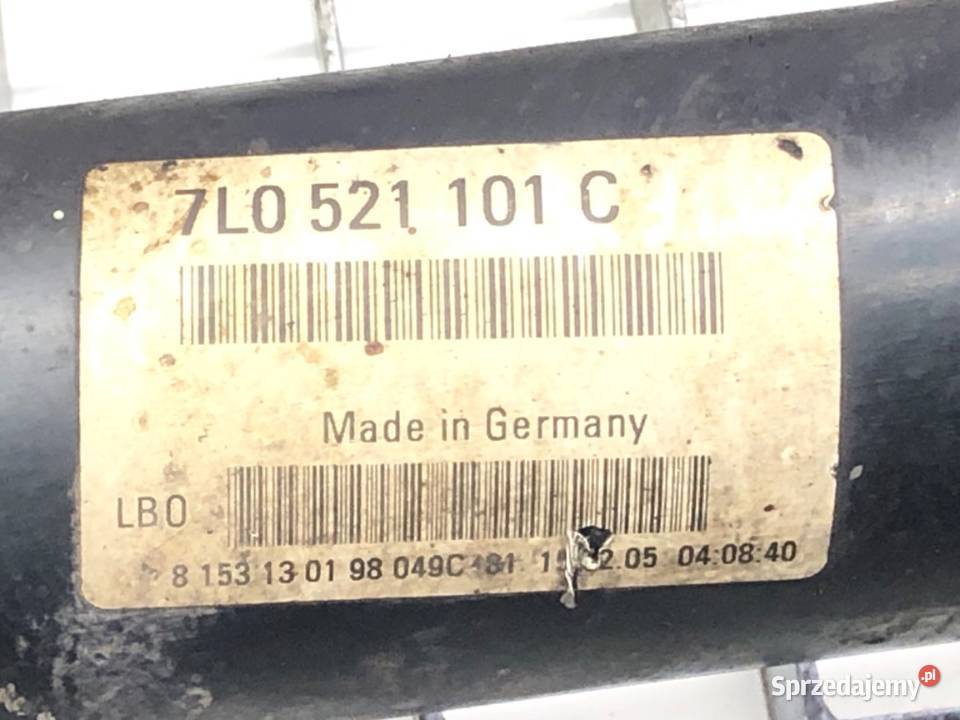 WAŁ NAPĘDOWY PRZÓD PORSCHE CAYENNE SUV 0210 45