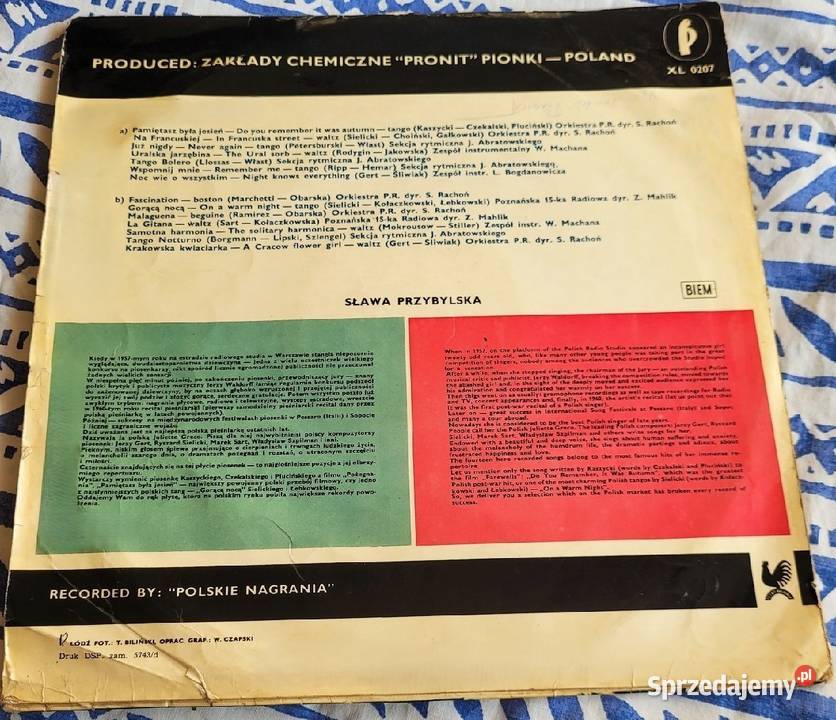 Sława Przybylska Pamiętasz była jesień płyta Płyty i kasety kujawsko-pomorskie Chełmno