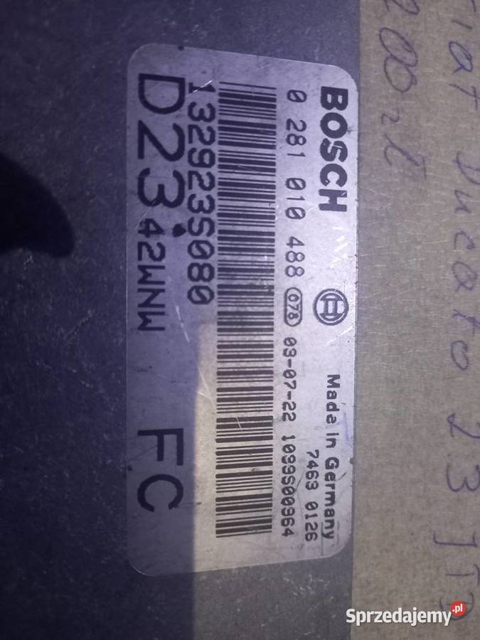 Komputer Fiat seria 0281010488 sprzedam