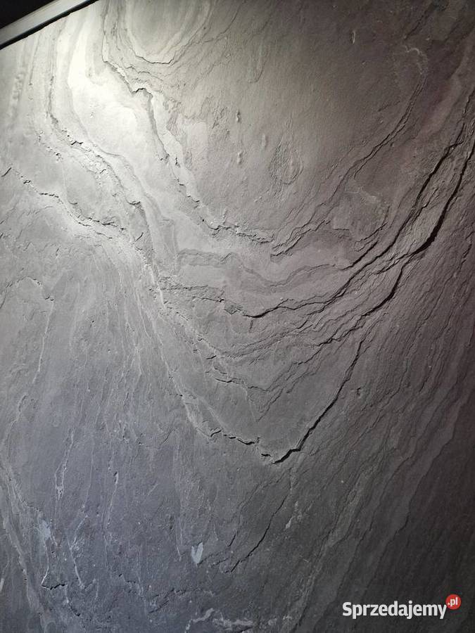 CZARNYGRAFITOWY FORNIR KAMIENNY NA ŚCIANĘ 3mm Warszawa