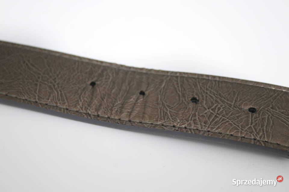 Pasek damski z dużą srebrną cekinową klamrą Paski dolnośląskie Wrocław