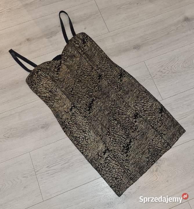 Sukienka damska złoto 38M Spódnice i sukienki łódzkie Łódź sprzedam