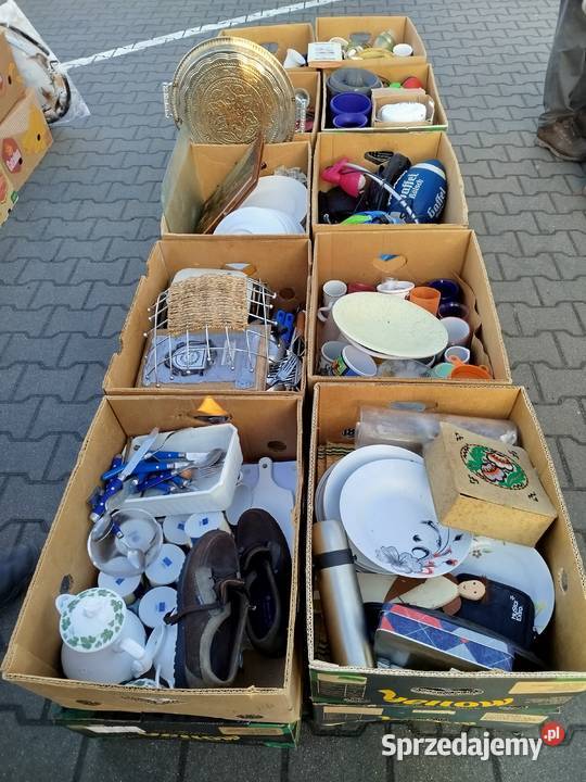 Kartony z Niemiec z rzeczy używane szkliwa Rabka-Zdrój