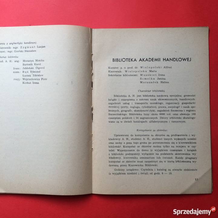 148 Akademia Handlowa 1949 r zachodniopomorskie Szczecin