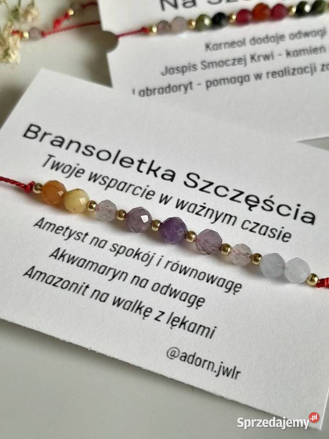 Bransoletka Szczęścia Maturzystki Kamienie