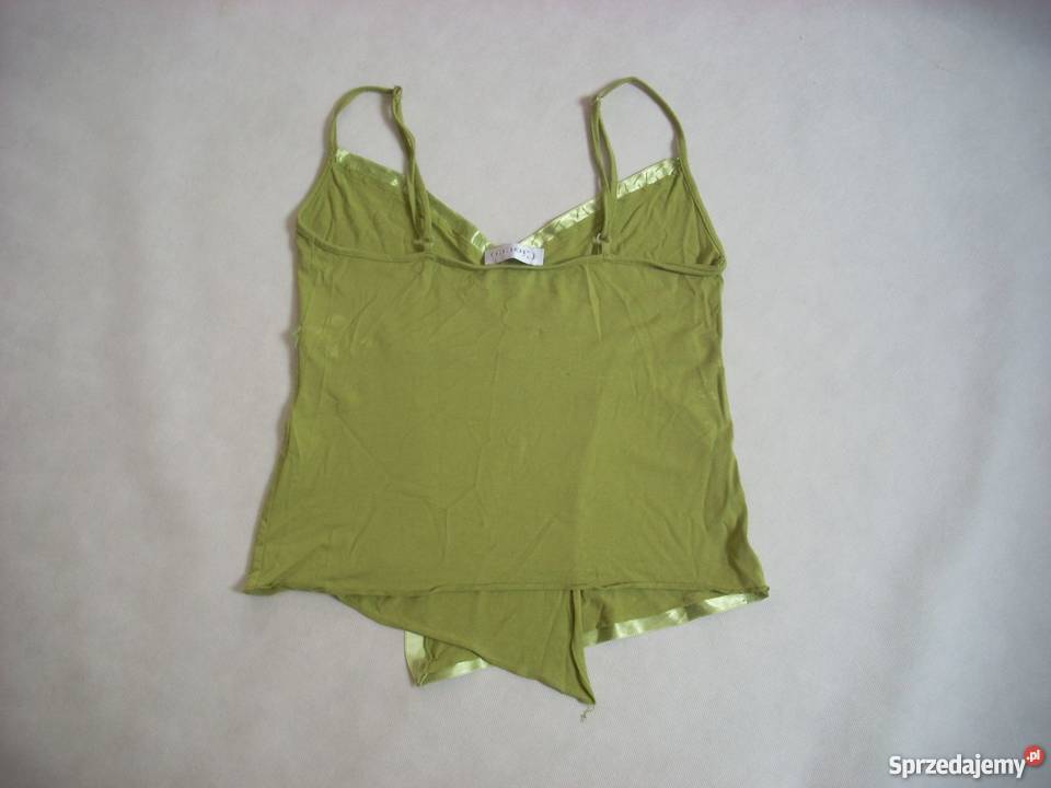 Top Crop z Satyna Koraliki Bluzka Lato S M Rozmiar 36(S) Nowy Sącz