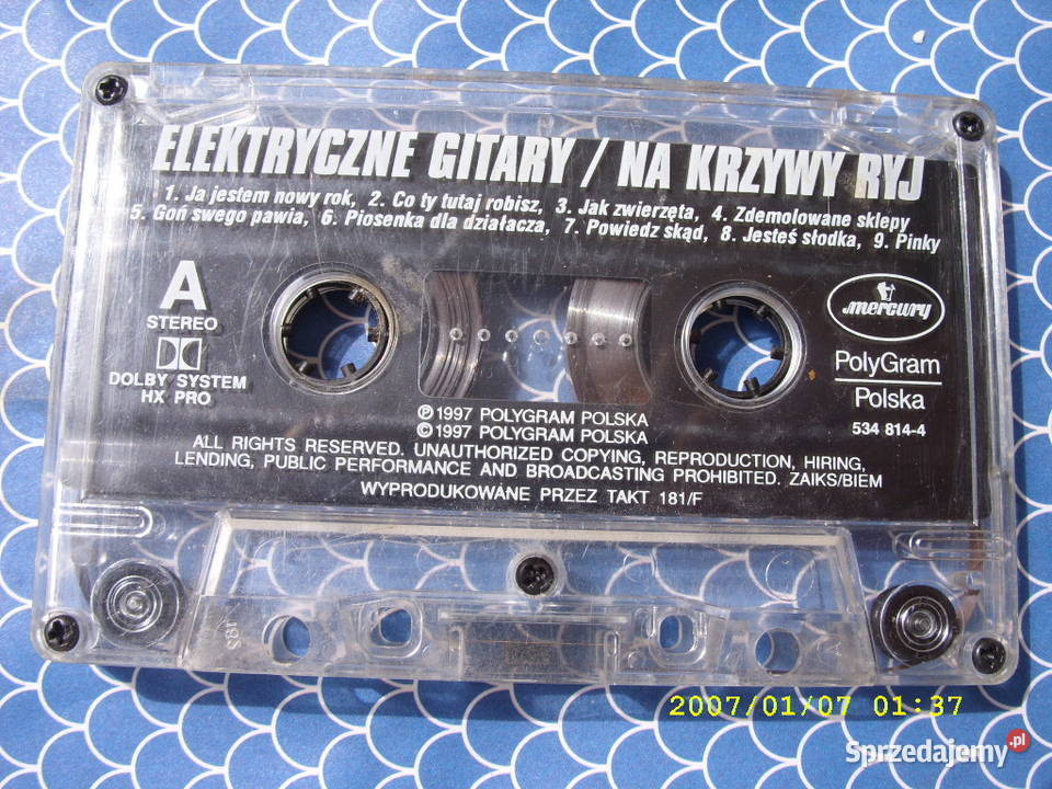 Rock kaseta ELEKTRYCZNE GITARY2 kasety bez Wołów