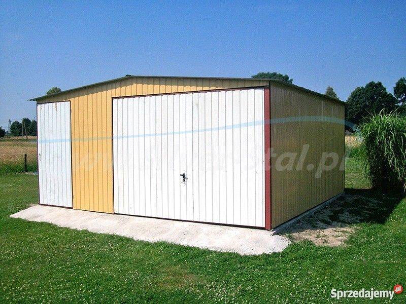 Garaż blaszany magazyn 14x5 blacha kolor mocna Koło