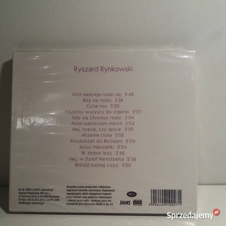 Ryszard Rynkowski Kolędy nowy w folii CD Warta sprzedam